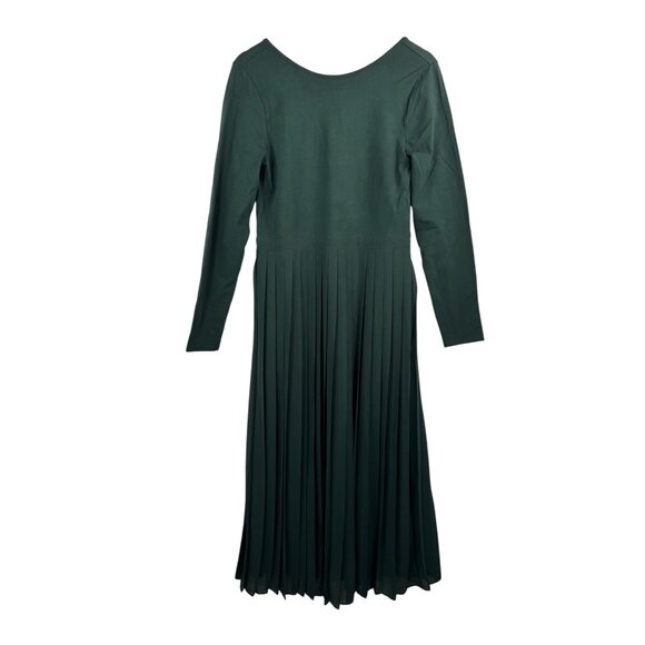 J.Crew Pleated ballet dress in‎ stretch cotton blend preppy sheer green sz M - Picture 3 of 9